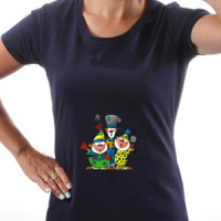  Three happy clowns
