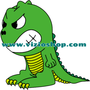 Angry little dinosaurus