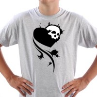  Heart skull