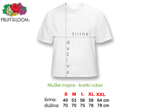 Veličine majica