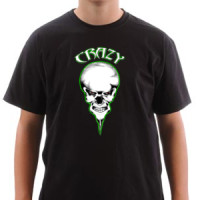 Crazy skull majica
