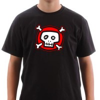 Cartoon skull majica