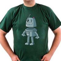 Uplašeni robot majica
