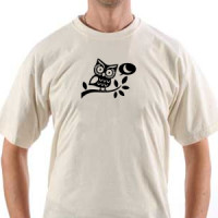 VIZIOshop - majica Twitter Owl b&w
