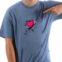 Vector heart majica