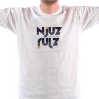 NJUZ - bela majica