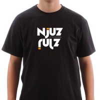 NJUZ - crna majica