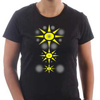 Geometrija i sunce majica