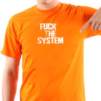Fuck The System bela majica