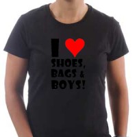 I Love Shoes Bags & Boys majica
