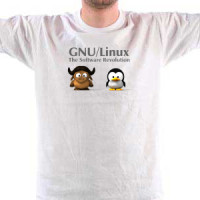VIZIOshop - majica GNU i Tux bebe