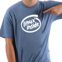 Linux inside (black) majica