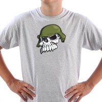 Skull with Helmet / Lobanja majica