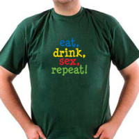 VIZIOshop - majica Eat, drink, sex, repeat 