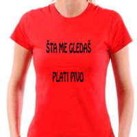 Šta me gledaš majica