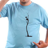 Mačka na drvetu Cat on Tree majica