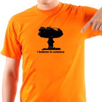 I believe in science t shirt majica