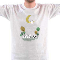 Cow on the moon majica