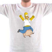 Homer i Spider Pig majica