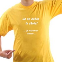 Ne bežim iz škole majica