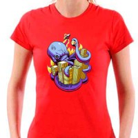 Octopus attack the city majica