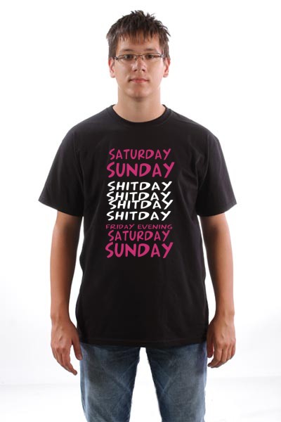 Days / Days  Saturday  Sunday  Shitday  Shitday  Shitday  Shitday  Friday evening  saturday   sunday  Designed by-Reneyt