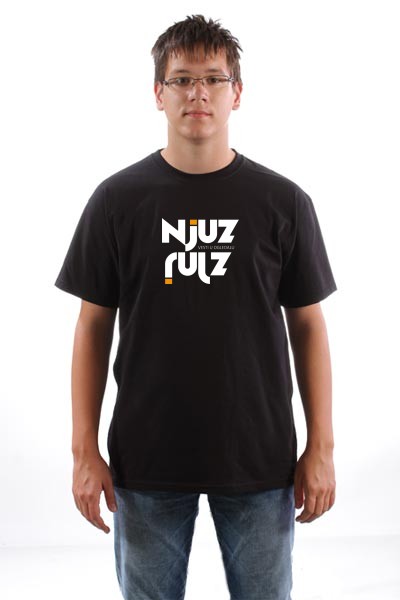 NJUZ - crna / Majica sve popularnijeg sajta