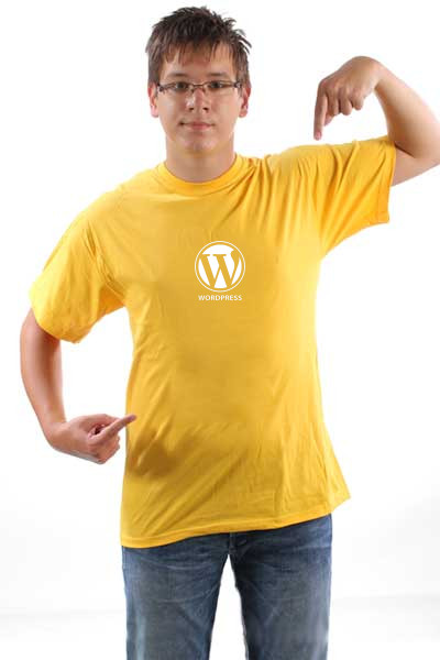 WordPress / Majica za blogere, korisnike WordPress slobodne blog platforme (crvena i crna ženska i muška majica)