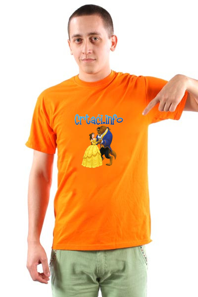 Crtaci.info - Beauty and the Beast / Crtaci.info majica sa motivom iz Diznijevog crtaća 