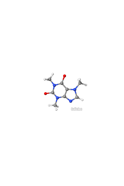 Caffeine molecul