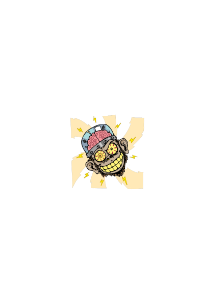 Evil brain monkey