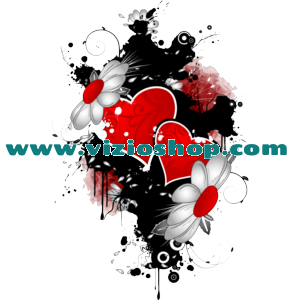 Hearts and flowers