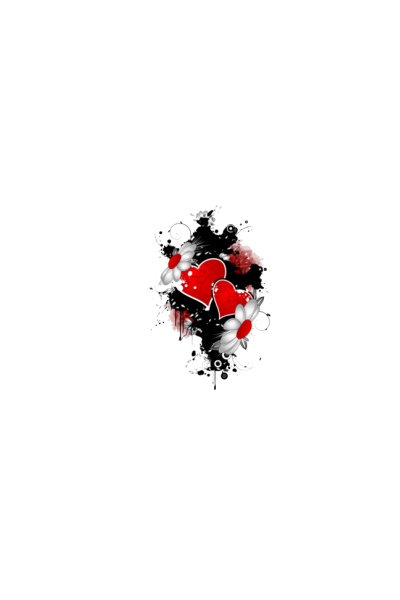 Hearts and flowers