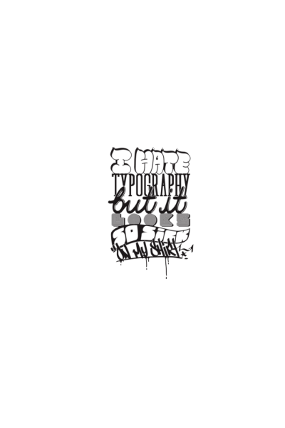 I hate typeography