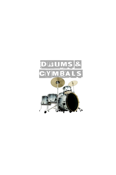 Silver drums & cymbals