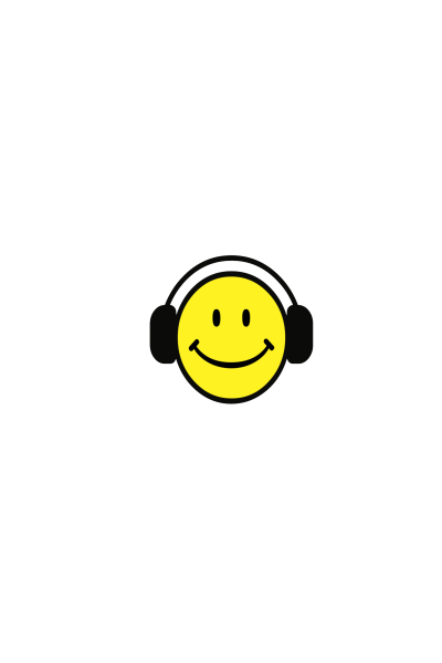 Smiley sa slusalicama