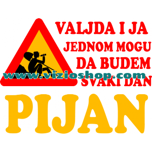 Valjda i ja jednom mogu da budem svaki dan pijan