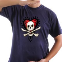 Majica Heart and skull