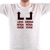 Majica Leva noga desna noga