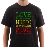 Majica Love Music Peace