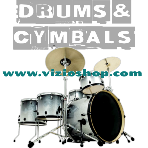 Silver drums & cymbals