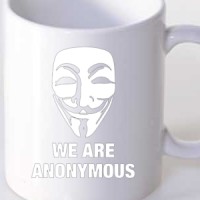 Šolja Anonymous maska