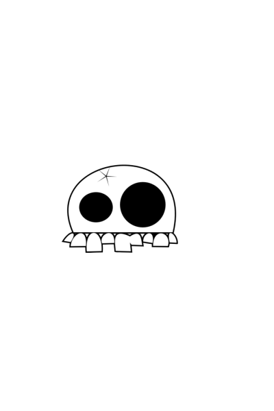Broken skull