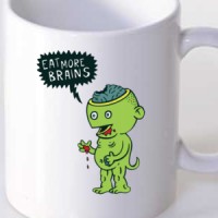 Šolja Eat more brains