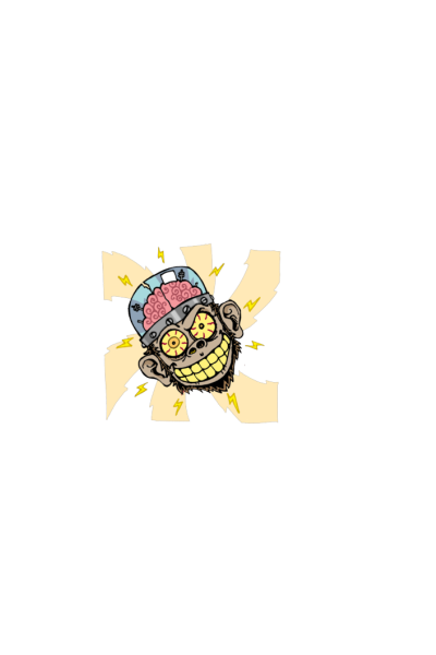 Evil brain monkey