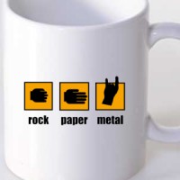 Šolja Rock-paper-metal!