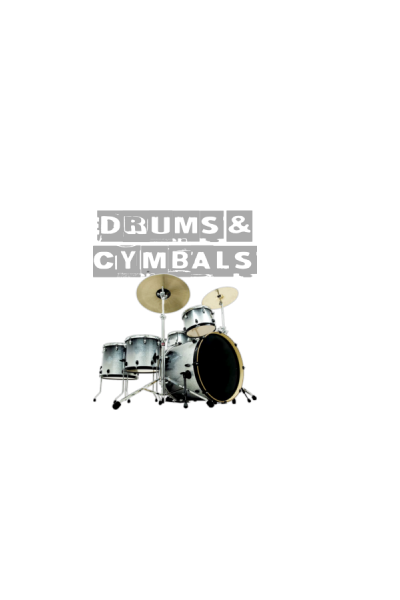 Silver drums & cymbals