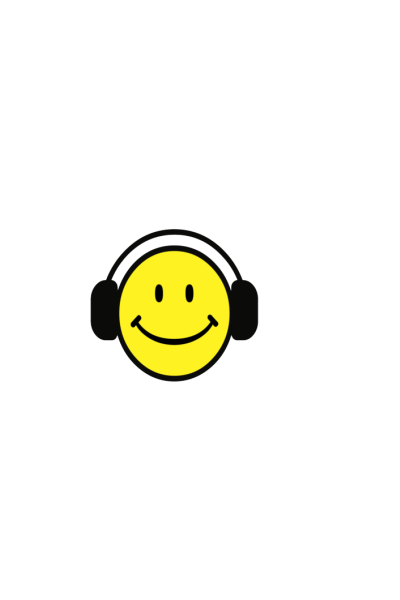 Smiley sa slusalicama