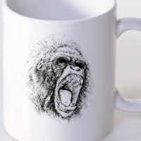 Mug Gorilla Sketch