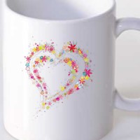 Mug Heart of flowers